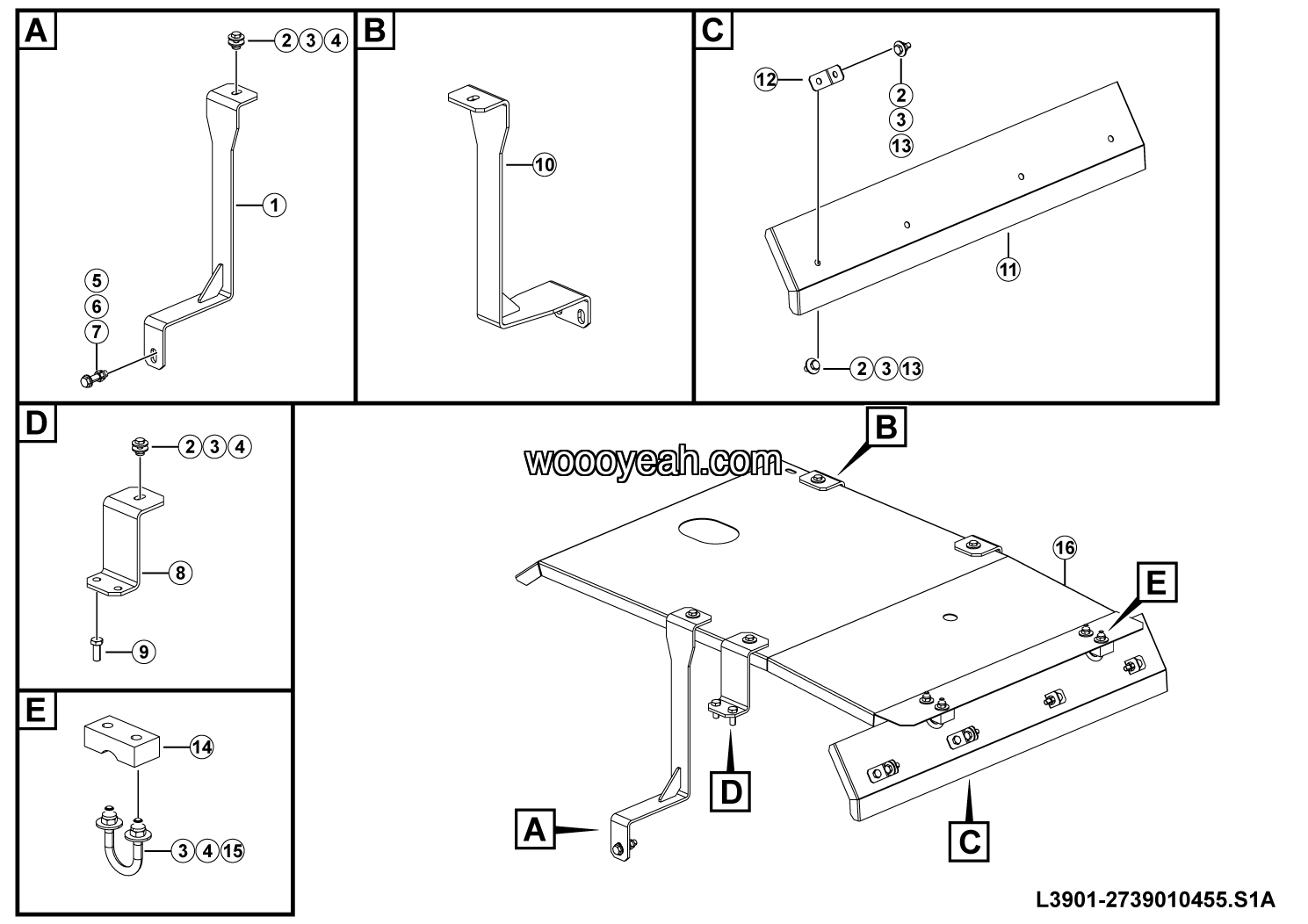 LGMG MT106 2025 - Fan shroud assy - L3901-2739010455.S1A