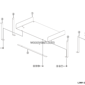 LGMG CMT96 2025 - Fan shroud assy - L3901-2739010572.S1A