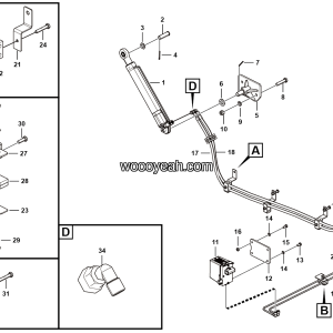 LGMG Off-Highway Dump Truck 2024 - Cab  fliping hydraulic assembly - L4101-2741010274.S1C