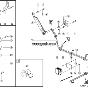 LGMG Off-Highway Dump Truck 2024 - Cab tipping assy - L4101-2741010295.S1A