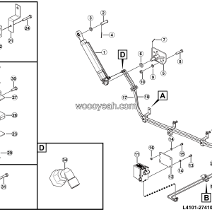LGMG Off-Highway Dump Truck 2024 - Cab tilt hyd assy - L4101-2741010347.S1A