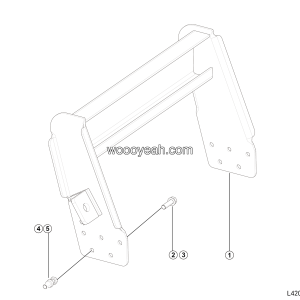 LGMG MT50 2025 - RR protection assy - L4200-2742010272.S1A