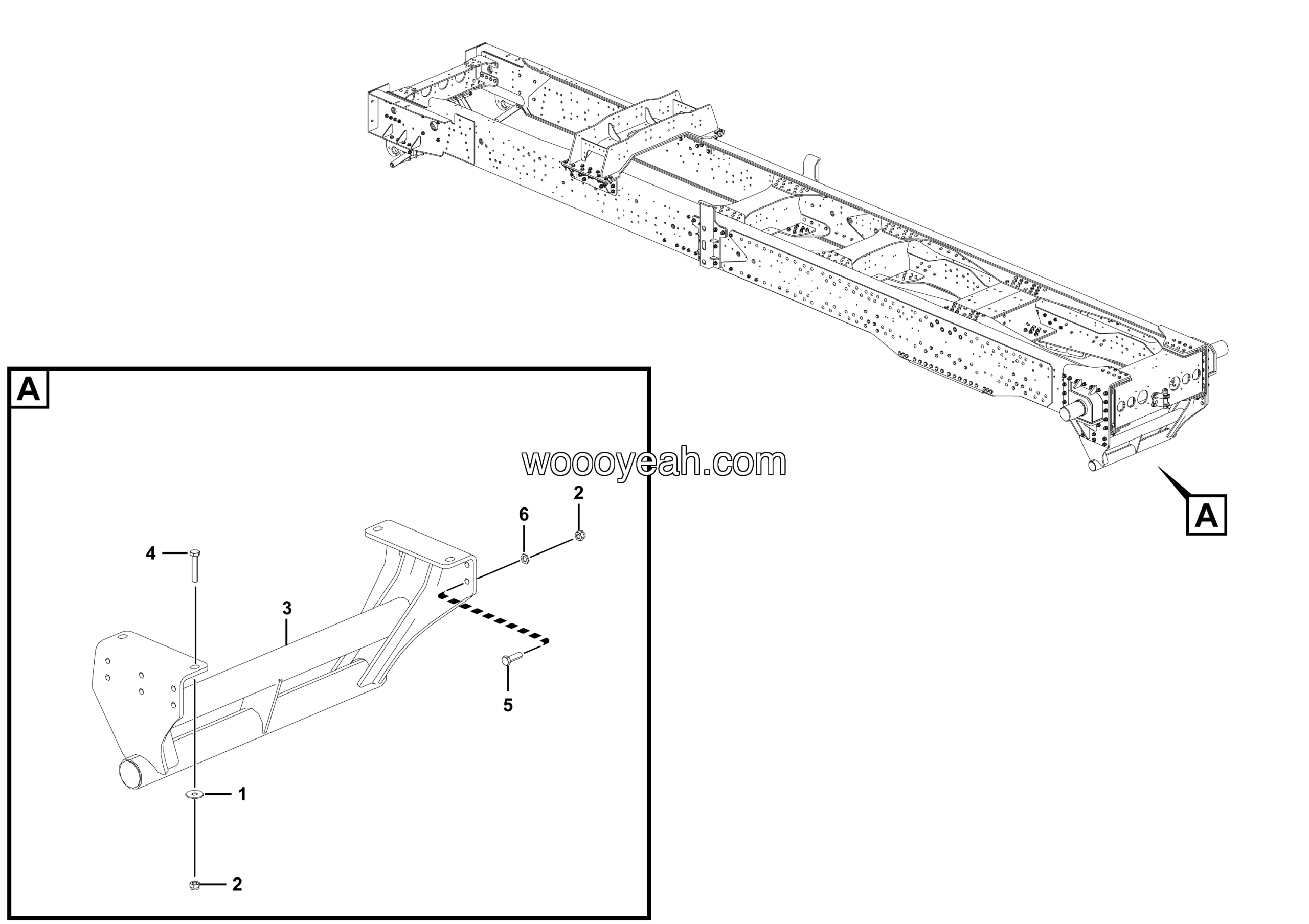 LGMG Off-Highway Dump Truck 2023 - Rear fence plate assy - L4201-2742010211