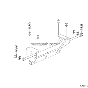 LGMG MT106H 2025 - Rear guard assembly - L4201-2742010231.S1C