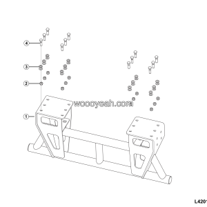 LGMG Off-Highway Dump Truck 2023 - Rear protection assy - L4201-2742010261