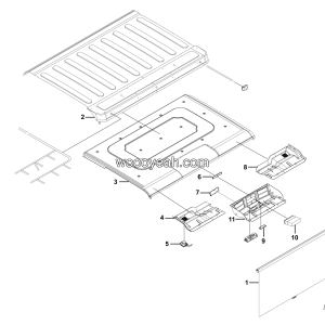 LGMG Mine Truck Mine Truck - Canopy assembly WSY33002550060 - L5-4190001430001
