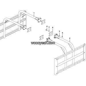 LGMG Off-Highway Dump Truck 2023 - Side guard rail assembly - L5300-2753000097