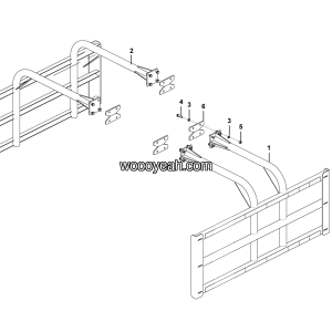 LGMG Off-Highway Dump Truck 2024 - Side guard assembly - L5300-2753000121