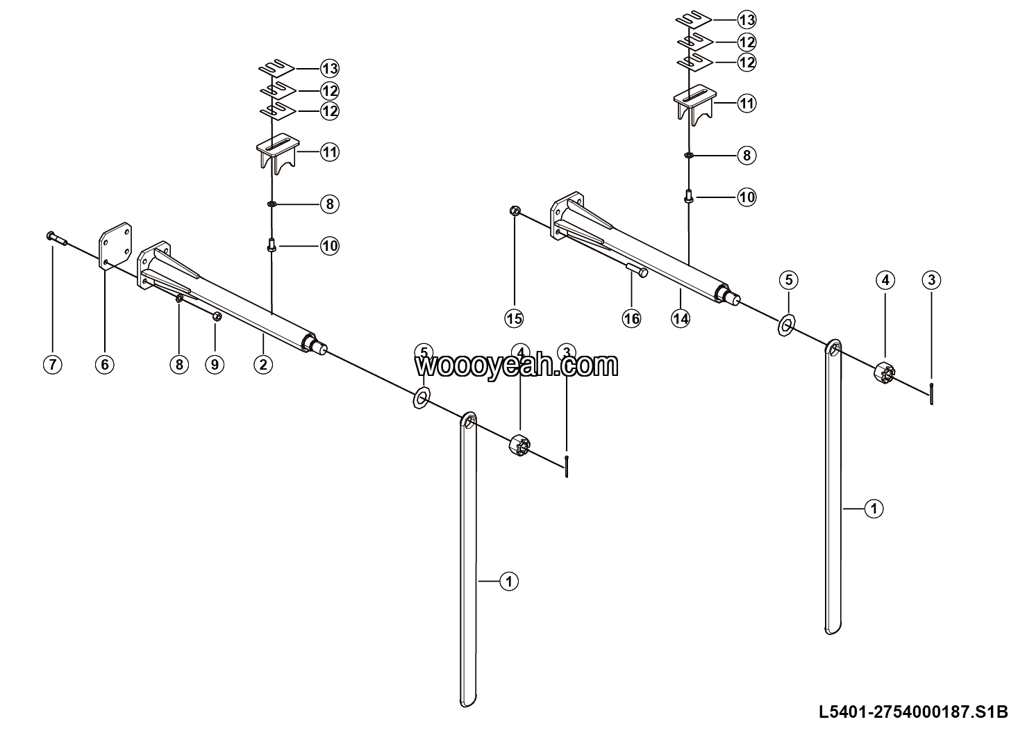 LGMG Off-Highway Dump Truck 2023 - Exhaust assembly - L5401-2754000187.S1B