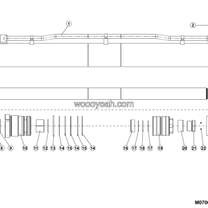 LGMG AT40 2025 - Hoist cylinder 150*90*2500-3215 - M0700-4120713981