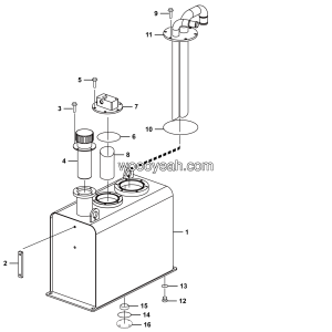 LGMG Off-Highway Dump Truck 2022 - Hydraulic oil tank assy - M1600-2716010683
