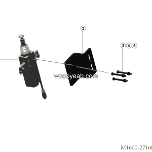 LGMG RTH100 2025 - Limit valve mounting assembly - M1600-2716013365.S1A