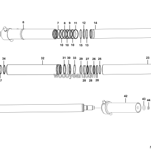 LGMG Mine Truck 2026 - Hydraulic cylinder assy 4TG-F196-4700ZZ - M1600-4120001054
