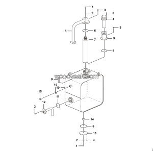 LGMG MT86D Mine Truck - Hydraulic oil tank assy - M1601-2716010880