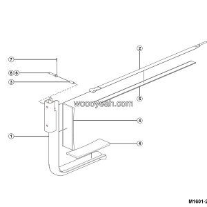 LGMG Road Sprinkler 2026 - Hydraulic oil tank bracket assembly - M1601-2716010890.S1A