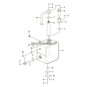 LGMG CMT96 Mine Truck - Hydraulic oil tank assy - M1601-2716011347