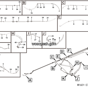 LGMG Off-Highway Dump Truck 2022 - ASM-lift hoseline assy - M1601-2716012528