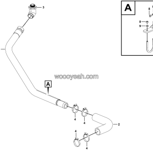 LGMG Off-Highway Dump Truck 2023 - Return steel pipe outward transfer assy - M1601-2716012568