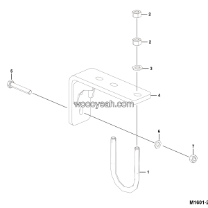 LGMG Off-Highway Dump Truck 2022 - ASM-Bracket installation assy - M1601-2716012856.S1A