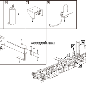 LGMG Off-Highway Dump Truck 2023 - ASM-lift assy - M1601-2716013015