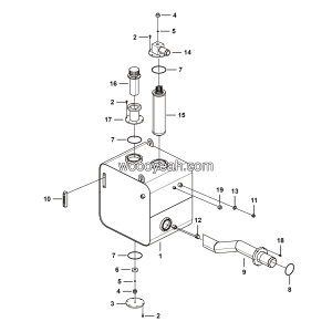 LGMG Off-Highway Dump Truck 2024 - hydraulic oil tank assembly - M1601-2716013021.S1A