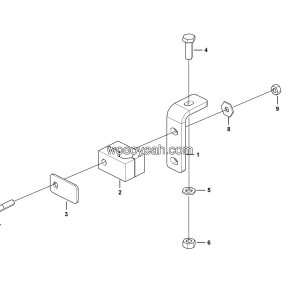 LGMG Off-Highway Dump Truck 2023 - Priority valve steel pipe fixing support - M1601-2716013360.S1A