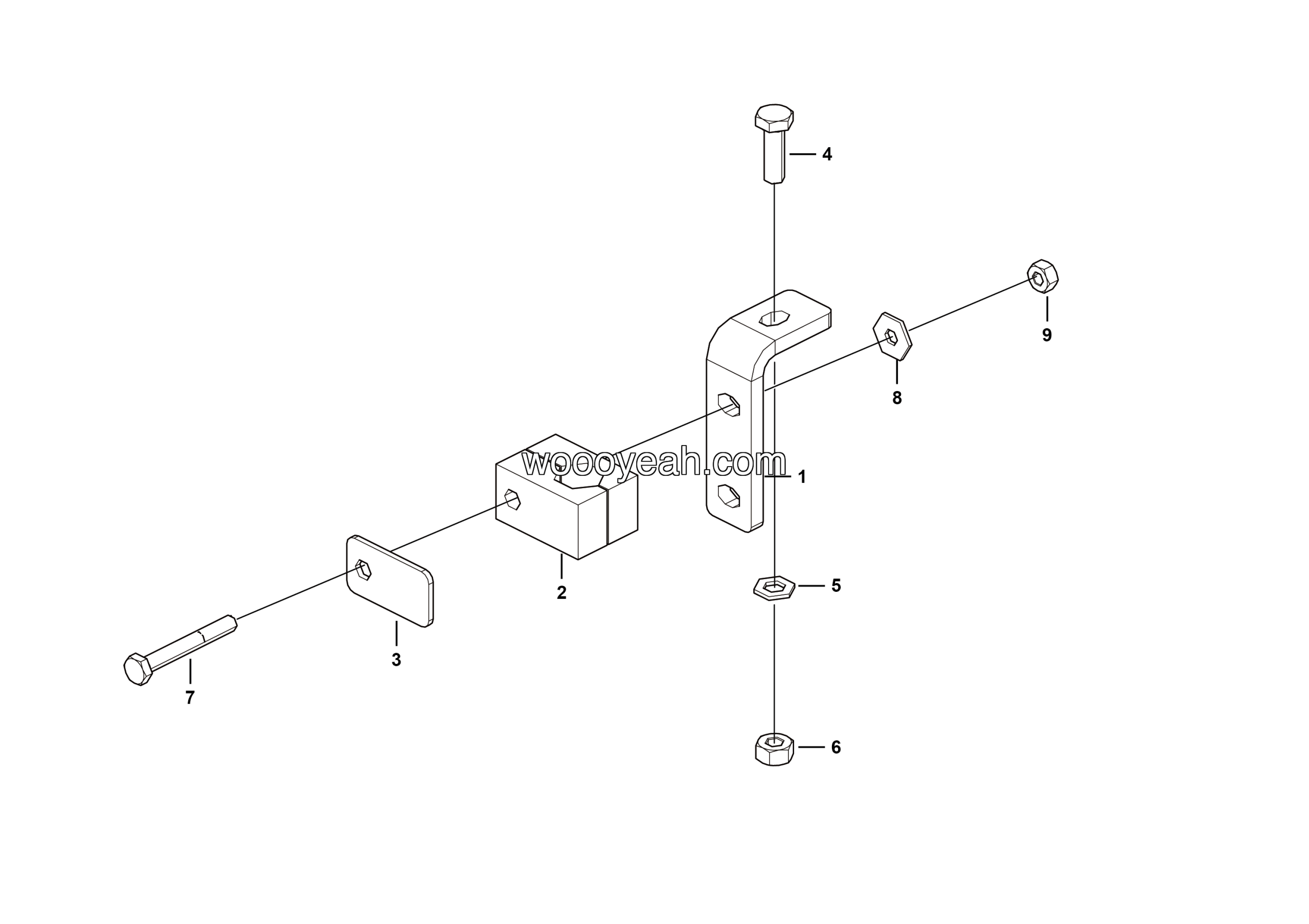 LGMG Off-Highway Dump Truck 2023 - Priority valve steel pipe fixing support - M1601-2716013360.S1A