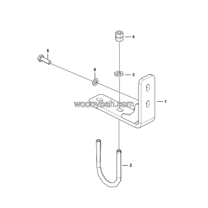 LGMG Off-Highway Dump Truck 2024 - Steel pipe support assembly - M1601-2716013361.S1A