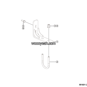 LGMG Off-Highway Dump Truck 2024 - Pipe fixing bracket assy - M1601-2716013630.S1A