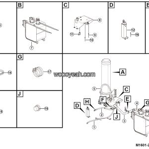 LGMG CMT106H 2025 - Hydraulic hoist assy - M1601-2716013635.S1A