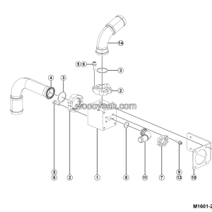 LGMG Off-Highway Dump Truck 2024 - Oil suction manifold block assy - M1601-2716014232.S1B