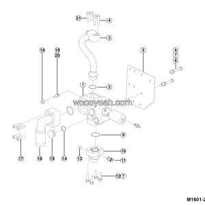 LGMG Mine Truck 2026 - Hoist valve assy - M1601-2716015573.S1A