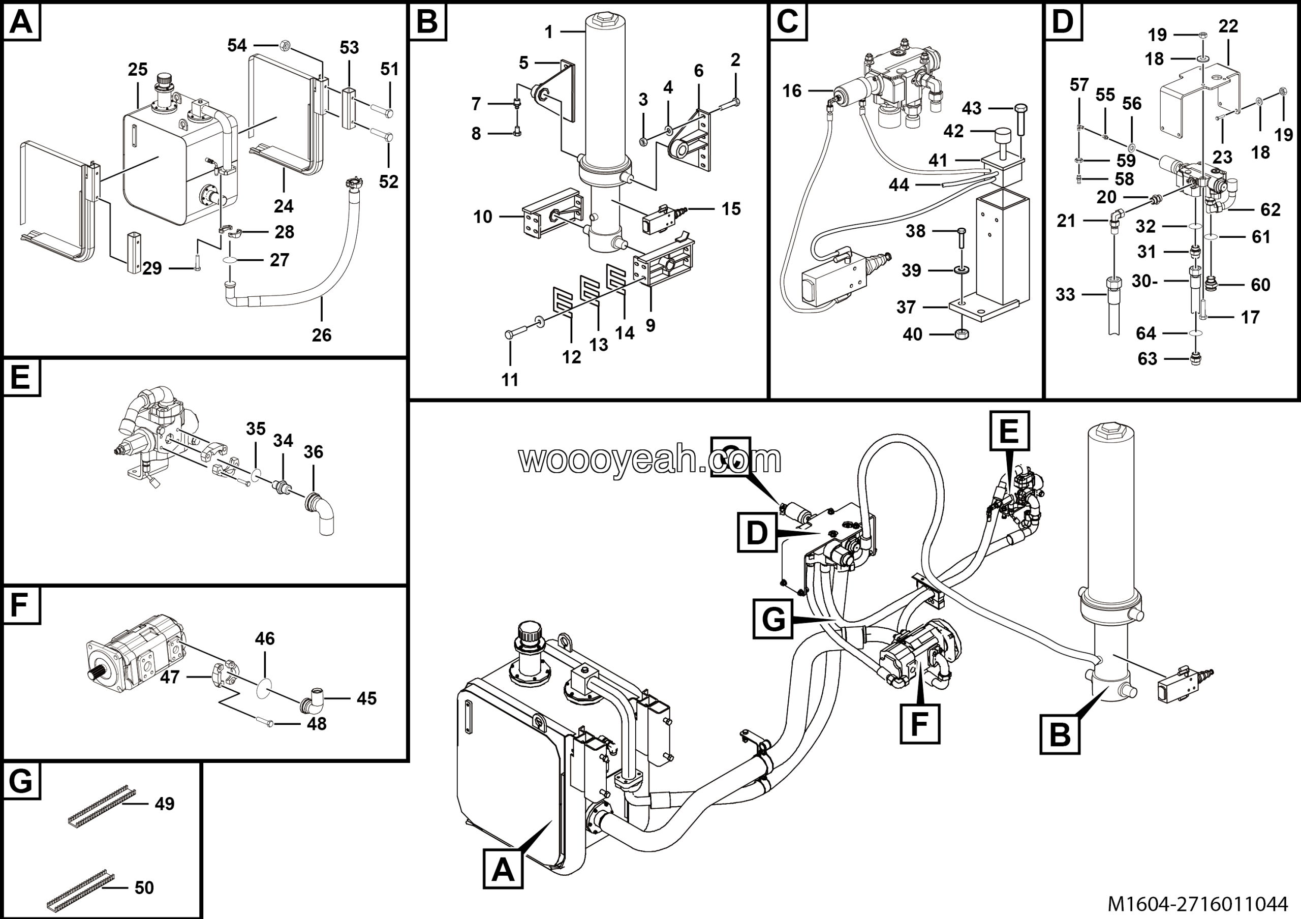 LGMG MT86H Mine Truck - Hydraulic lifting system - M1604-2716011044