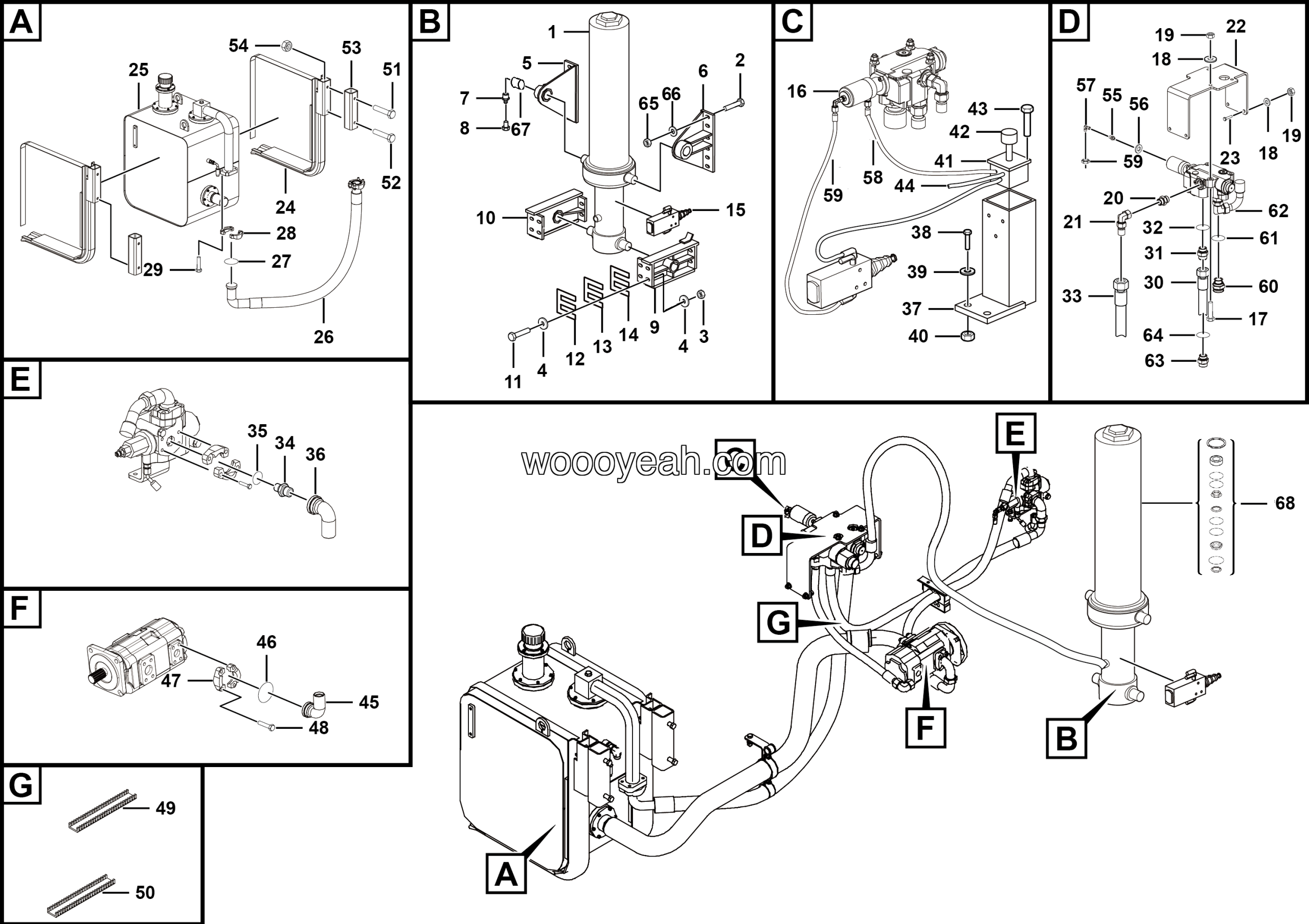LGMG MT86D Mine Truck - Hydraulic lifting system - M1606-2716011044