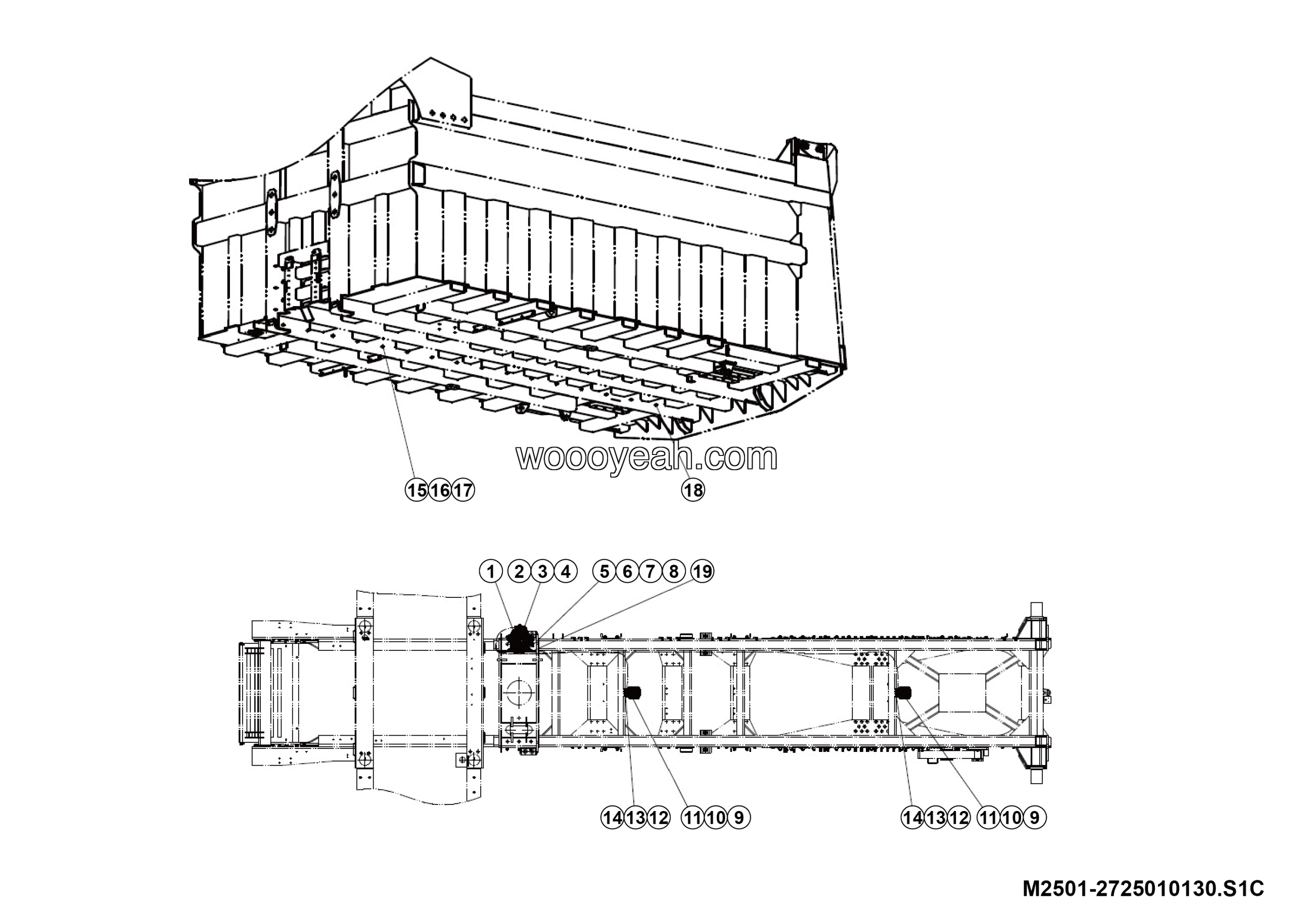 LGMG MT106 2025 - Centralised lubrication assembly - M2501-2725010130.S1C