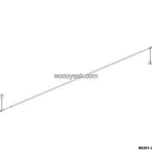 LGMG RTH136 2025 - Lubrication hose assy 8.6*2.3*1600 - M2501-2725010423.S1A
