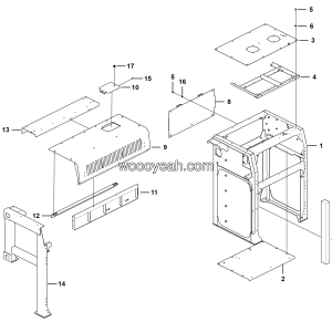 LGMG ？？2？？？？？？？？？？？o Hydrualic Excavator 2024 - Right frame assy - M3301-2633011582.S1A