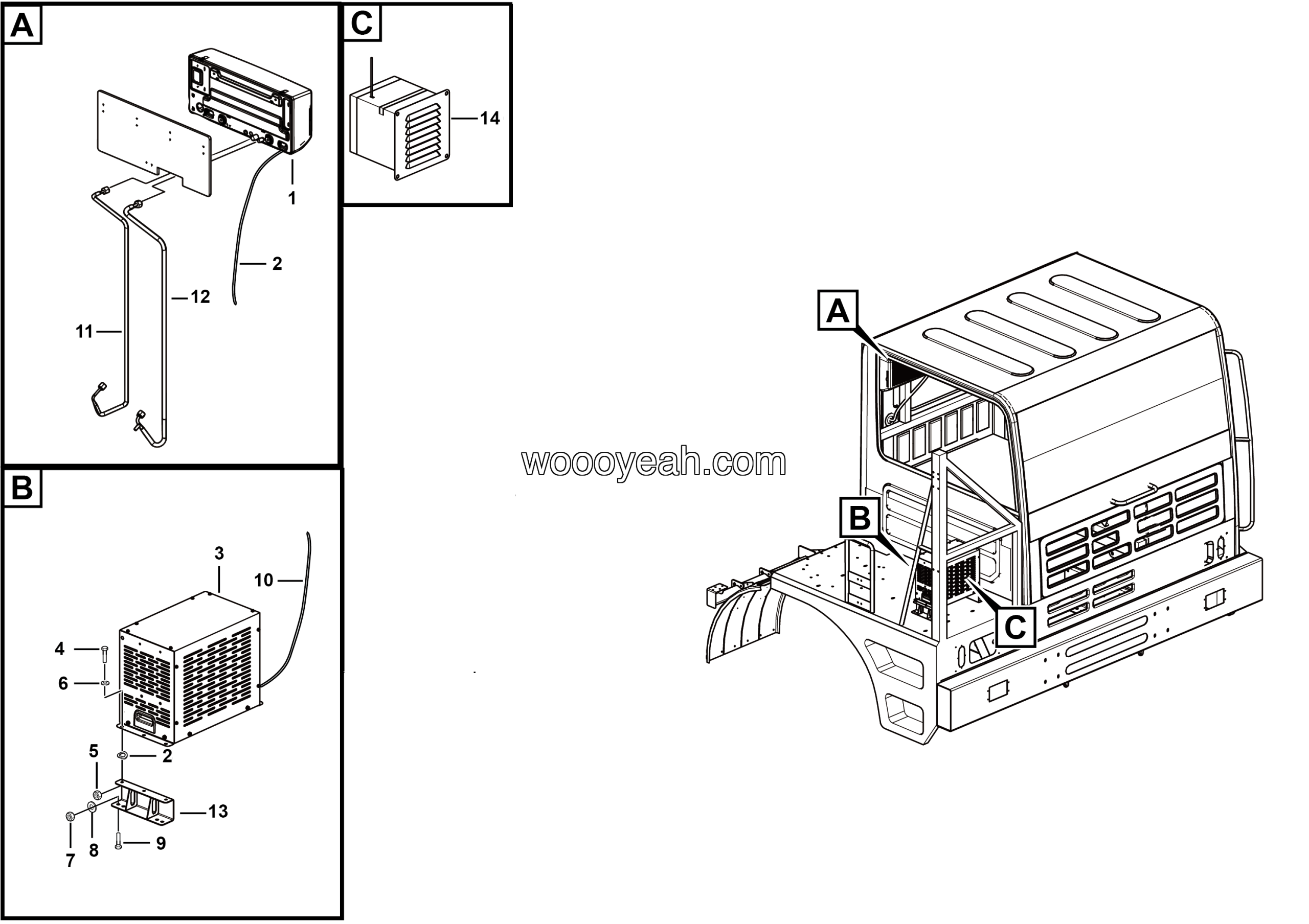 LGMG Off-Highway Dump Truck 2020 - Electric air conditioner assy - N2100-2721010467