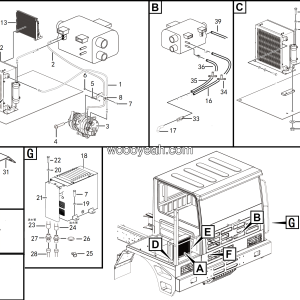 LGMG Off-Highway Dump Truck 2020 - Air conditioner assy（double plumbing） - N2100-2721010565