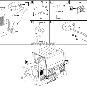 LGMG MT76 Mine Truck - Air conditioner assembly - N2101-2721010222