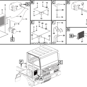 LGMG MT76 Mine Truck - Air conditioner assembly - N2101-2721010287