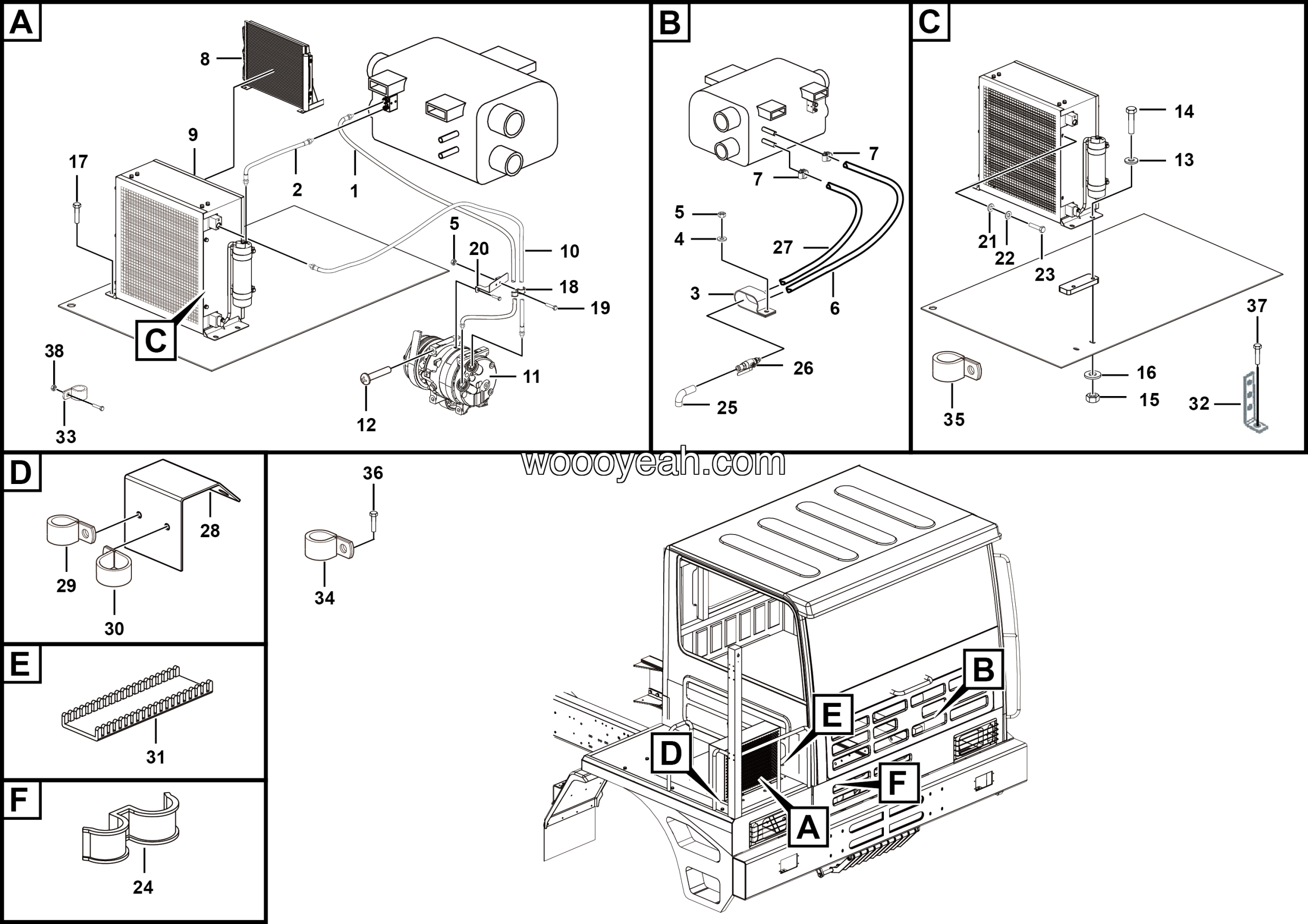 LGMG Off-Highway Dump Truck 2022 - Air conditioner assy - N2101-2721010340.S1B1