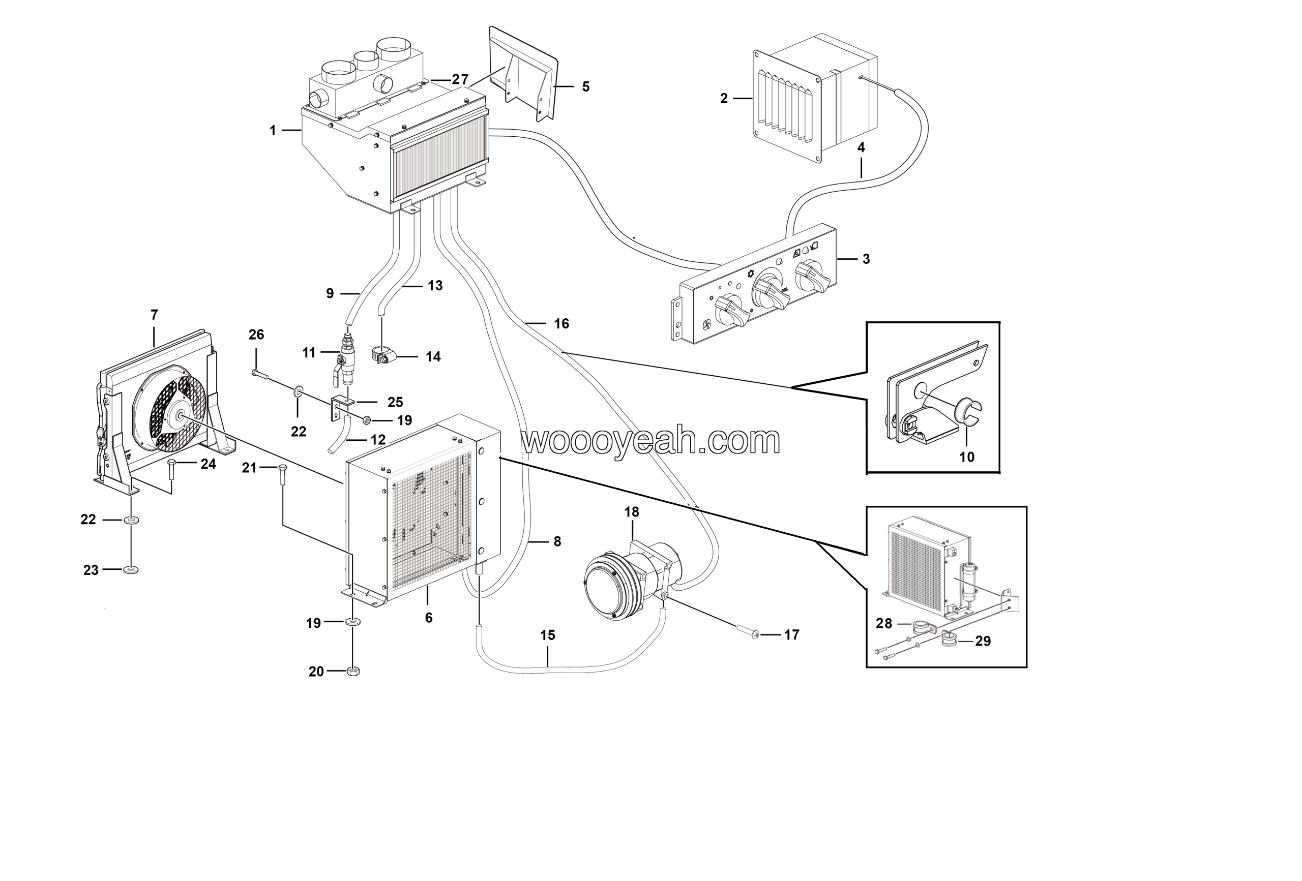 LGMG Off-Highway Dump Truck 2022 - Air conditioner assy - N2101-2721010442.S1C