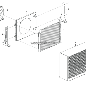 LGMG MT86H Mine Truck - Condenser assy LXZA3.2004 - N2101-4190001491