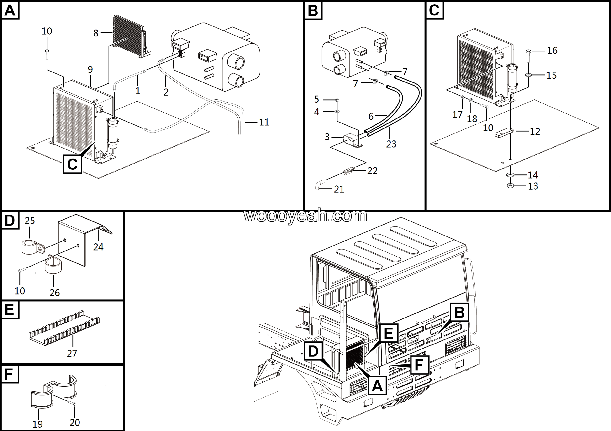 LGMG Off-Highway Dump Truck 2021 - Air conditioner assy - N2102-2721010469.S1A