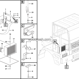 LGMG MT86H Mine Truck - Air conditioner assy - N2109-2721010287
