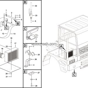 LGMG MT86D Mine Truck - Air conditioner assy - N2111-2721010287