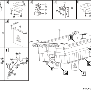 LGMG Off-Highway Dump Truck 2024 - Body assy - P1704-2717044050.S1A