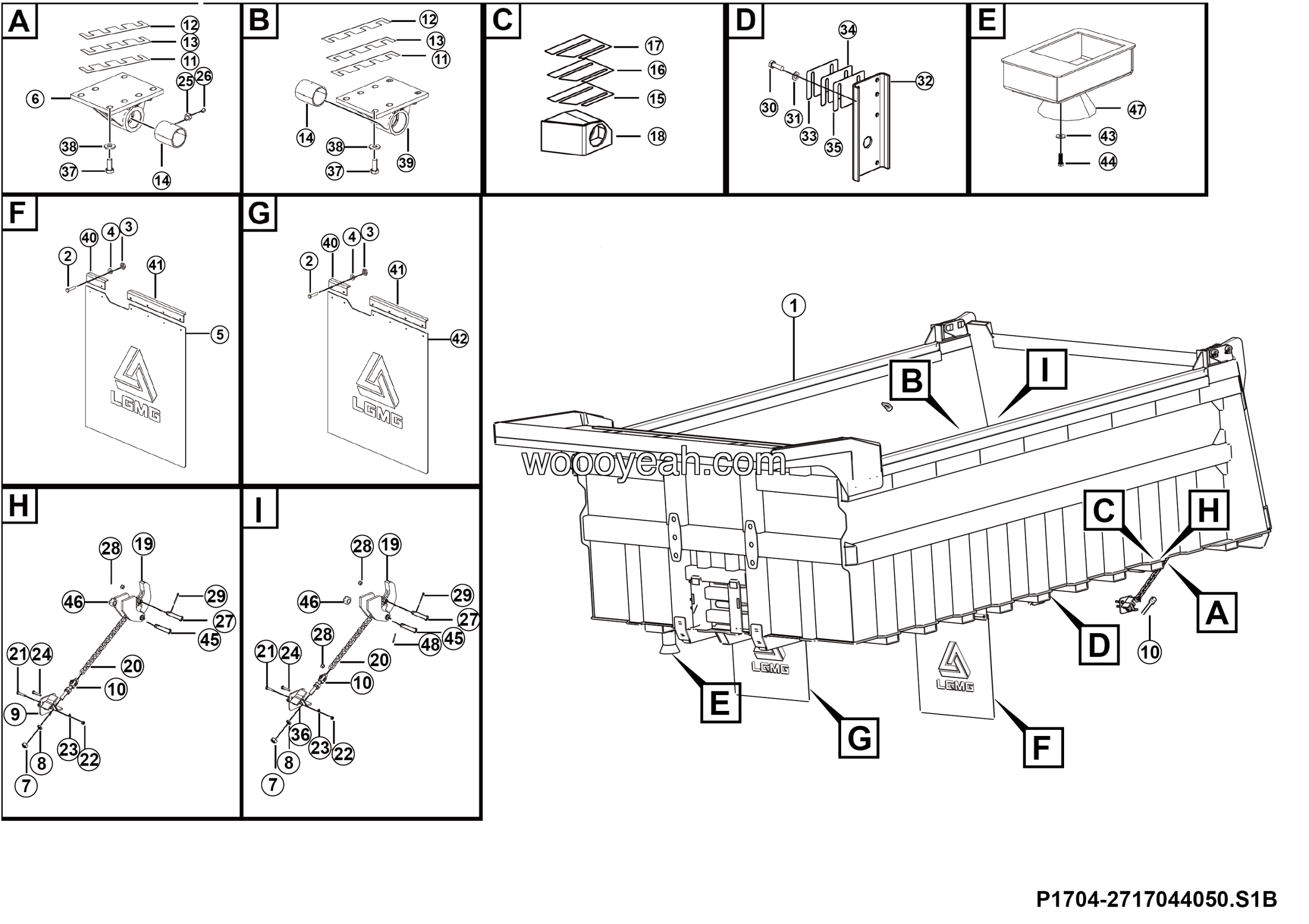 LGMG MT106H 2025 - Body assy - P1704-2717044050.S1B