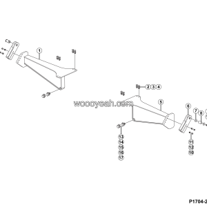 LGMG AT40 2025 - Steel cable bracket installation - P1704-2717045495.S1A